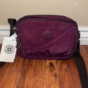 NWT Dark Plum Kipling Crossbody Bag